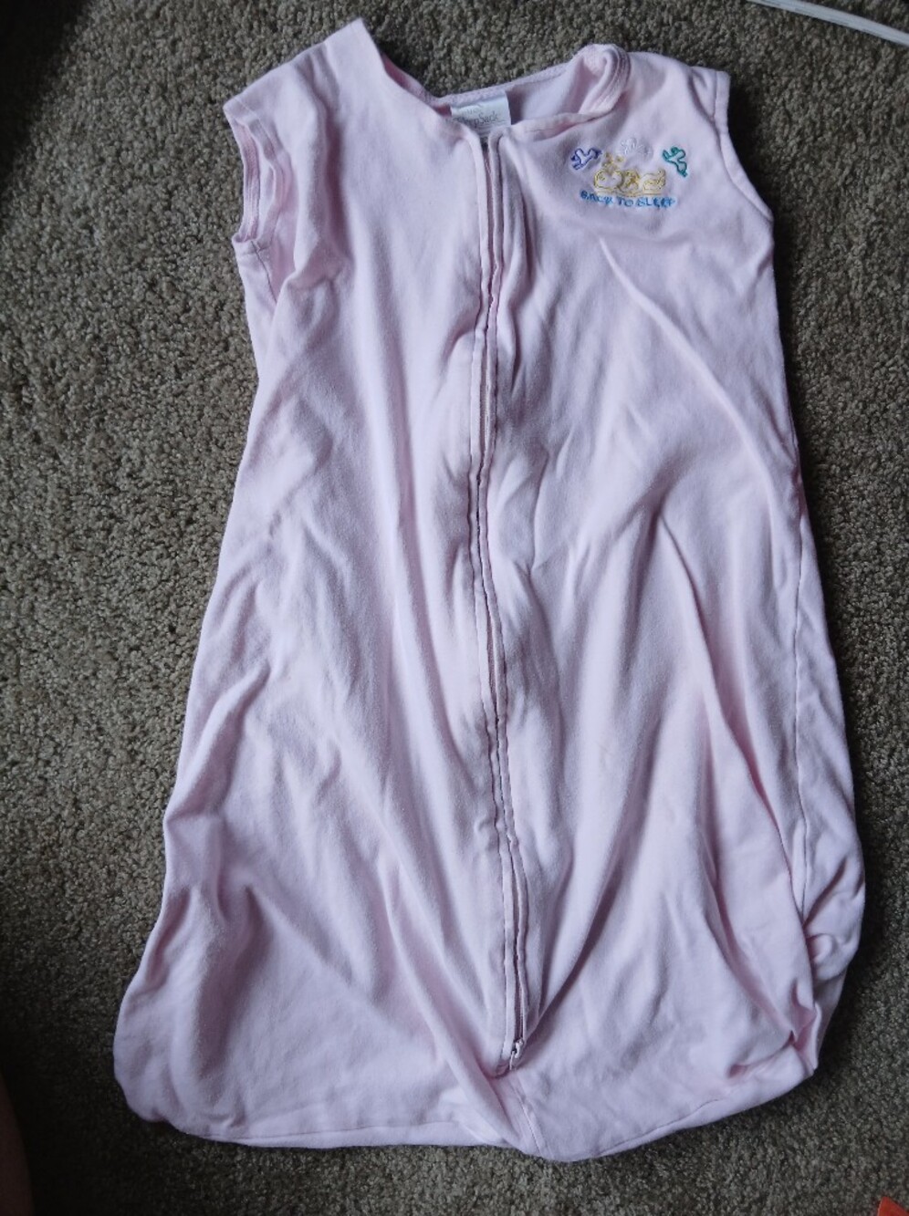 Halo Sleep Sack Pink Baby with Front Zipper